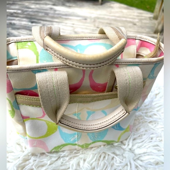 Coach Mini Scribble Tote with Charms - Picture 7 of 17